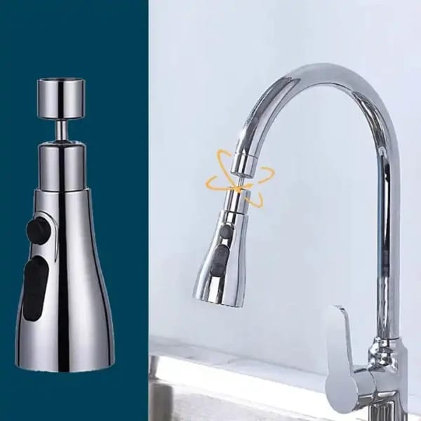 360° Rotating Faucet Sprayer Head ā Splash-Proof Kitchen Sink Extender
