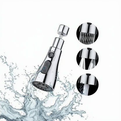 360° Rotating Faucet Sprayer Head – Splash-Proof Kitchen Sink Extender