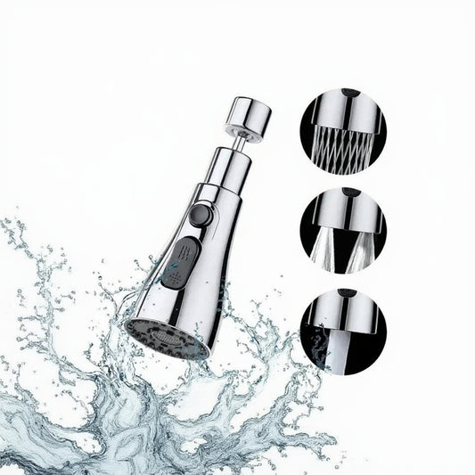 360° Rotating Faucet Sprayer Head – Splash-Proof Kitchen Sink Extender