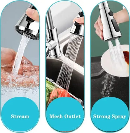 360° Rotating Faucet Sprayer Head – Splash-Proof Kitchen Sink Extender