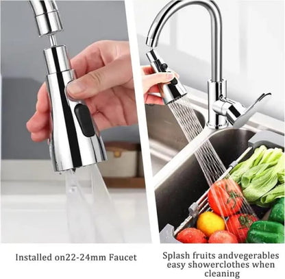 360° Rotating Faucet Sprayer Head – Splash-Proof Kitchen Sink Extender